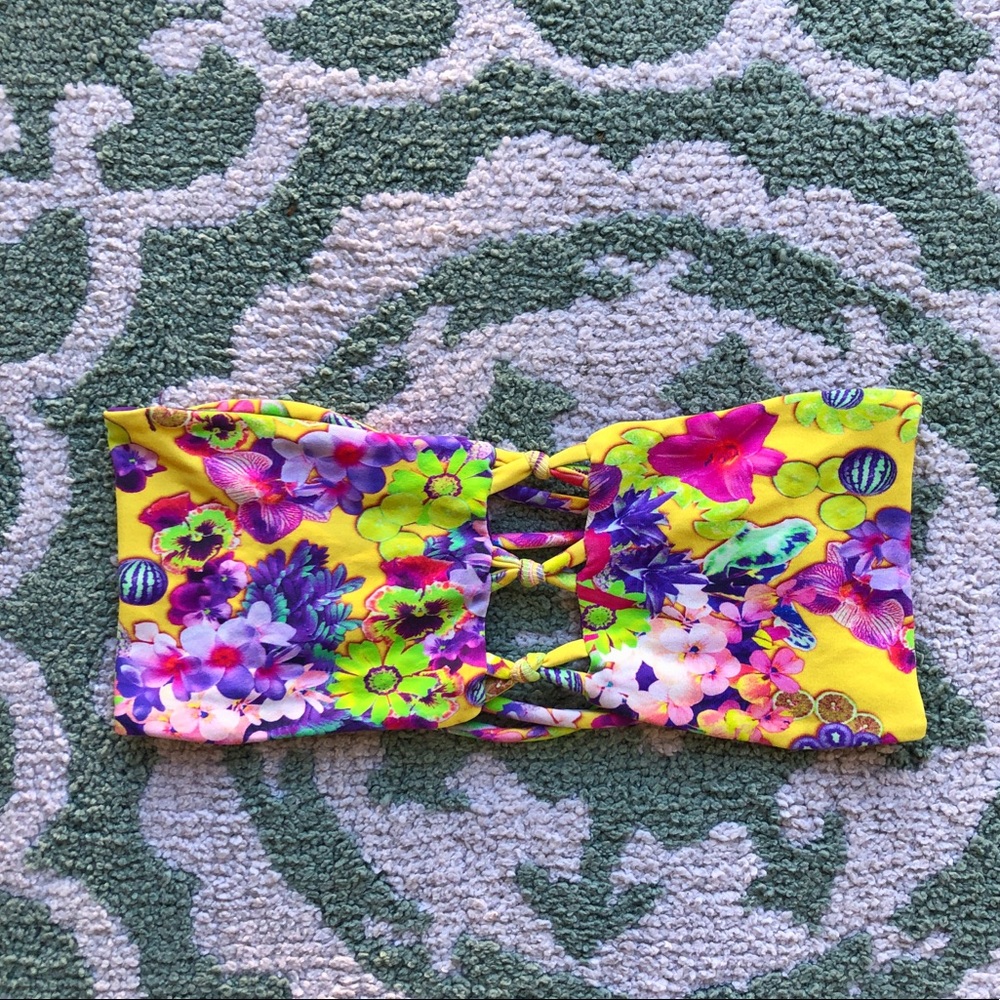 San Lorenzo Floral Bandeau Top🌼